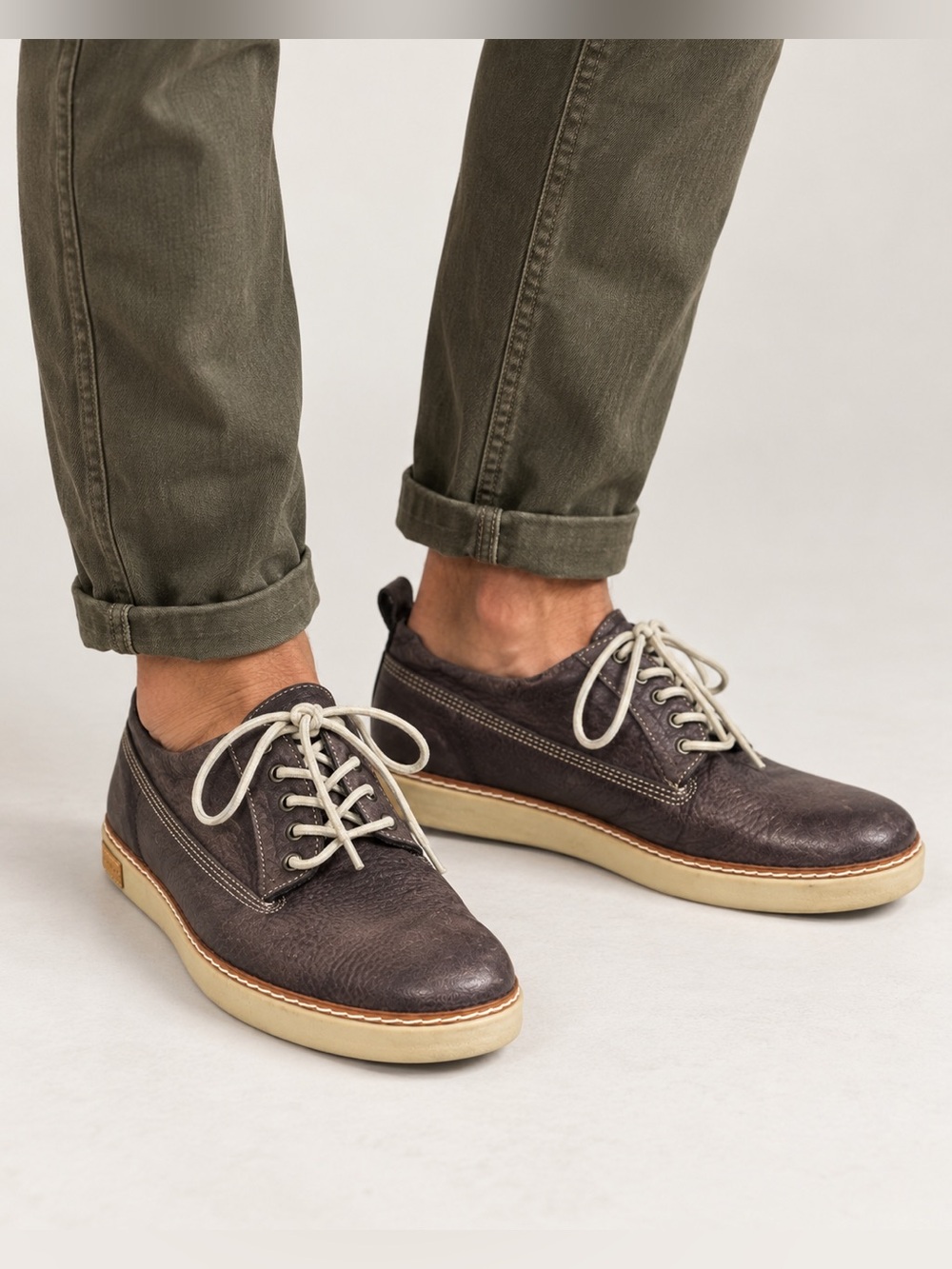 BLACKSTONE GENUINE LEATHER INDIGO LACE UP SNEAKER CASUAL SHOE SIZE 10